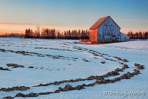 Barn At Surnise_14522.jpg - Photographed near Richmond, Ontario, Canada.